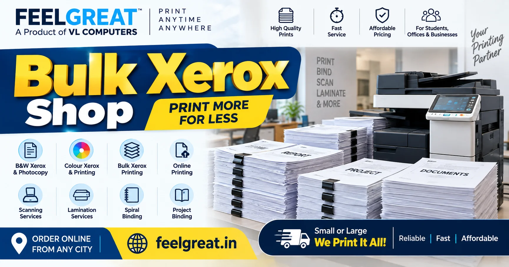 Xerox Shop Near Me – Fast & Affordable Printing